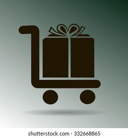 Vector shopping cart icon