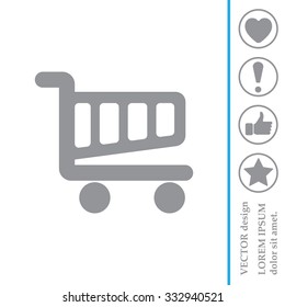 Vector shopping cart icon
