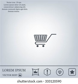 Vector shopping cart icon