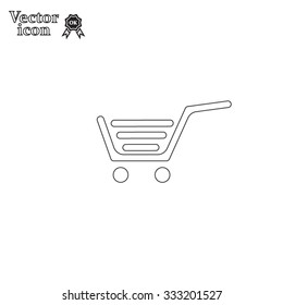 Vector shopping cart icon