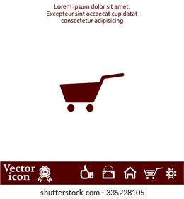 Vector shopping cart icon