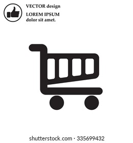 Vector shopping cart icon