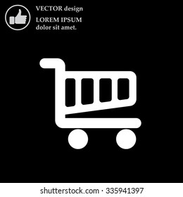 Vector shopping cart icon