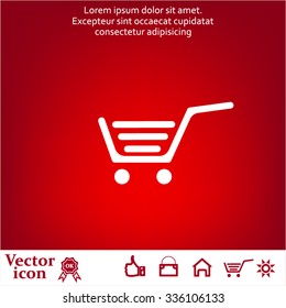 Vector shopping cart icon
