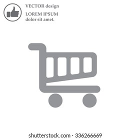 Vector shopping cart icon