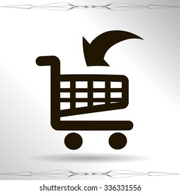 Vector shopping cart icon