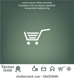 Vector shopping cart icon