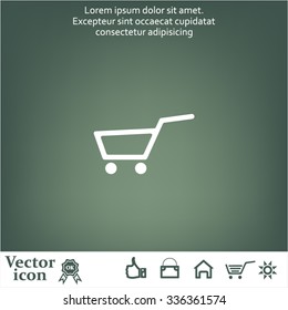 Vector shopping cart icon