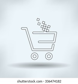 Vector shopping cart icon