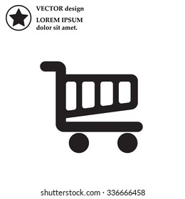 Vector shopping cart icon