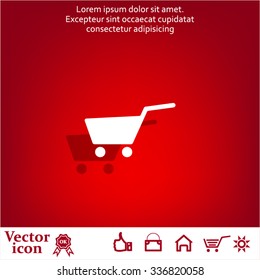 Vector shopping cart icon