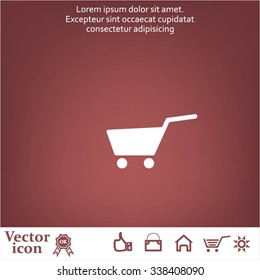 Vector shopping cart icon