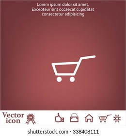 Vector shopping cart icon