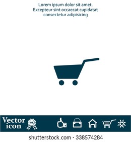 Vector shopping cart icon