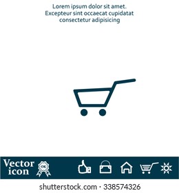 Vector shopping cart icon