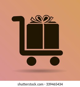 Vector shopping cart icon