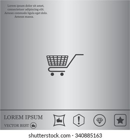 Vector shopping cart icon