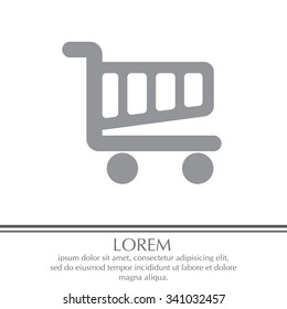 Vector shopping cart icon