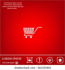 Vector shopping cart icon