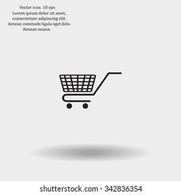Vector shopping cart icon