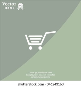 Vector shopping cart icon