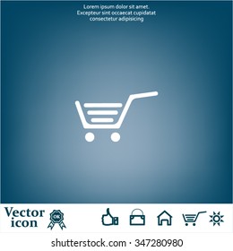 Vector shopping cart icon