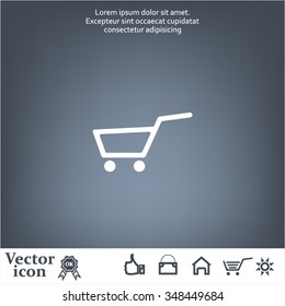 Vector shopping cart icon