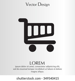 Vector shopping cart icon