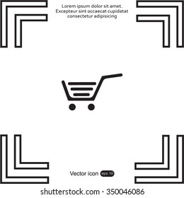 Vector shopping cart icon