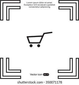 Vector shopping cart icon