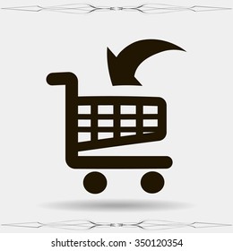 Vector shopping cart icon