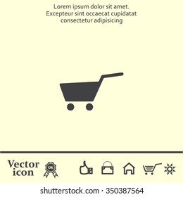 Vector shopping cart icon
