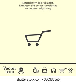 Vector shopping cart icon