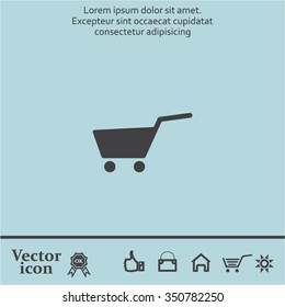 Vector shopping cart icon