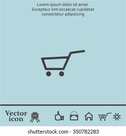 Vector shopping cart icon