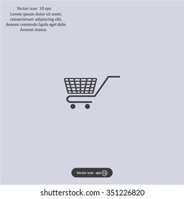 Vector shopping cart icon