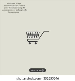 Vector shopping cart icon