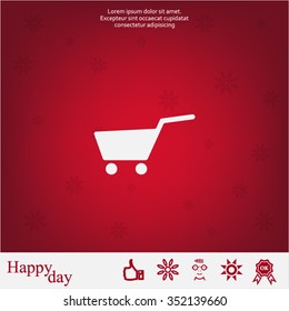 Vector shopping cart icon