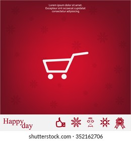 Vector shopping cart icon