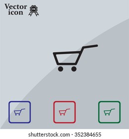 Vector shopping cart icon