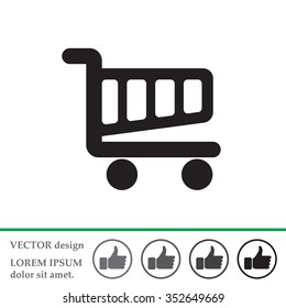 Vector shopping cart icon