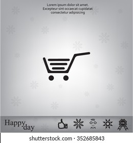 Vector shopping cart icon