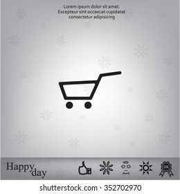 Vector shopping cart icon