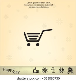 Vector shopping cart icon