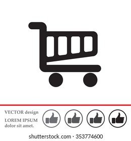 Vector shopping cart icon