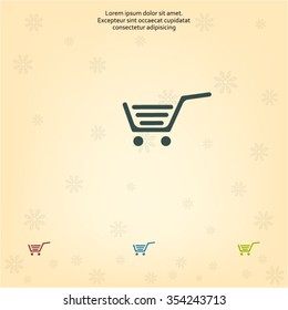 Vector shopping cart icon