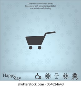 Vector shopping cart icon