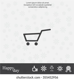 Vector shopping cart icon