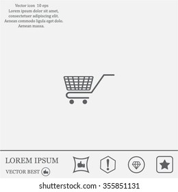 Vector shopping cart icon