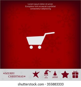 Vector shopping cart icon